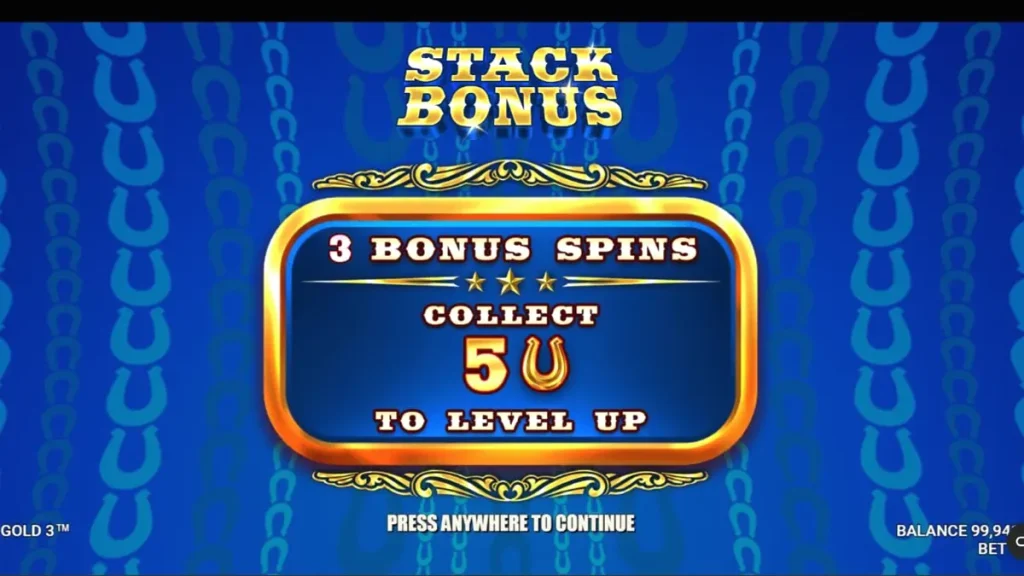 Cenário de faroeste com elementos de caça-níqueis Western Gold 3