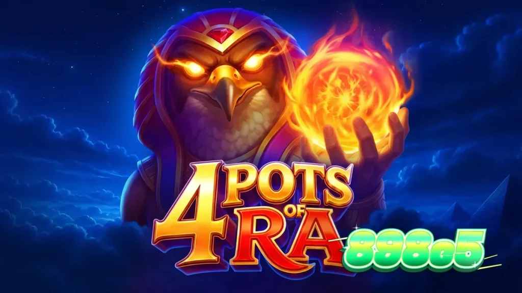 Interface do jogo de slot 4 Pots of Ra com elementos egípcios